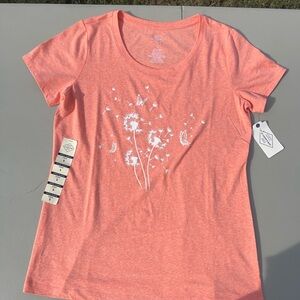 St. John's Bay Coral Short Sleeve Tee. Size Small new with tag.